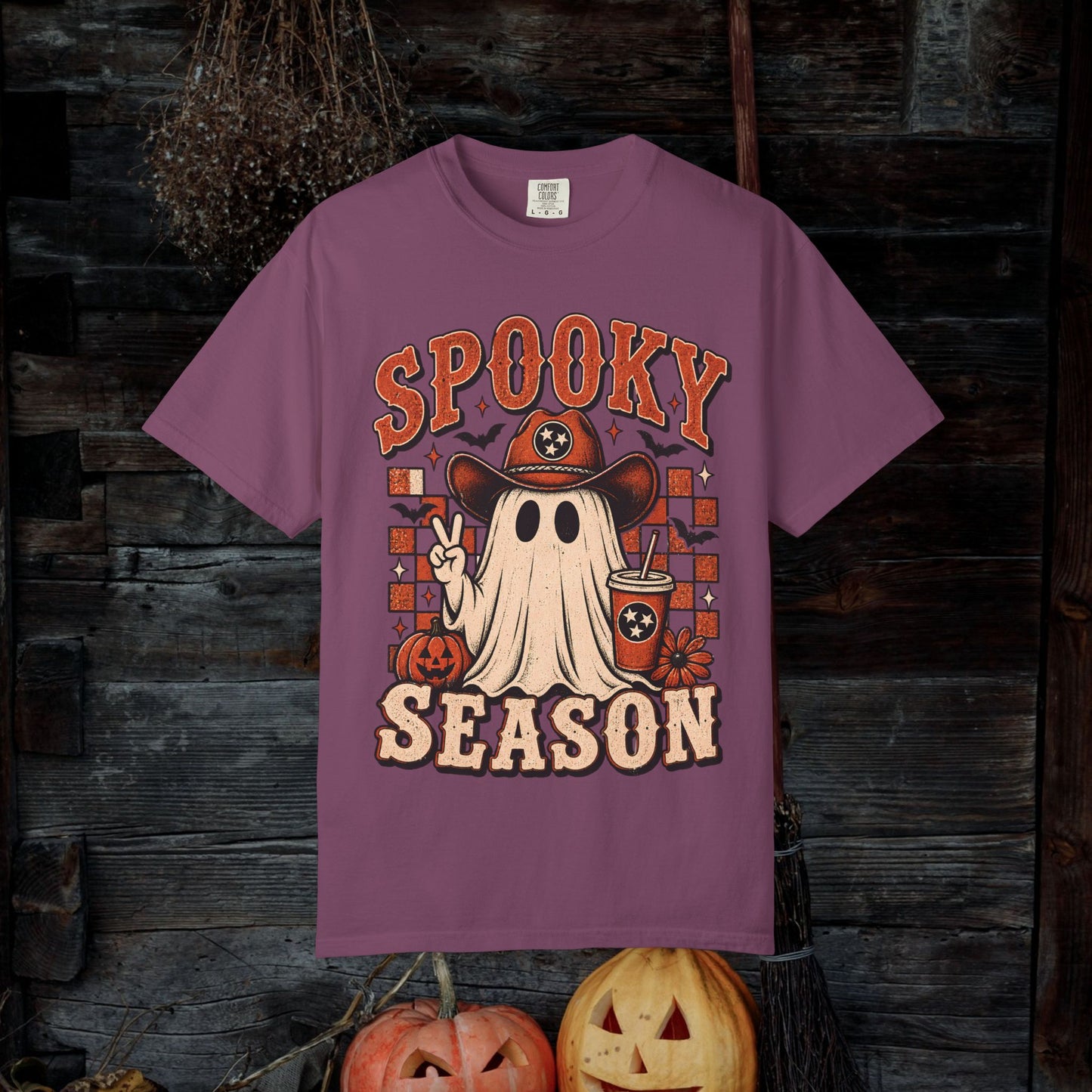 Spooky Season Ghost Tee — Halloween Graphic T-Shirt