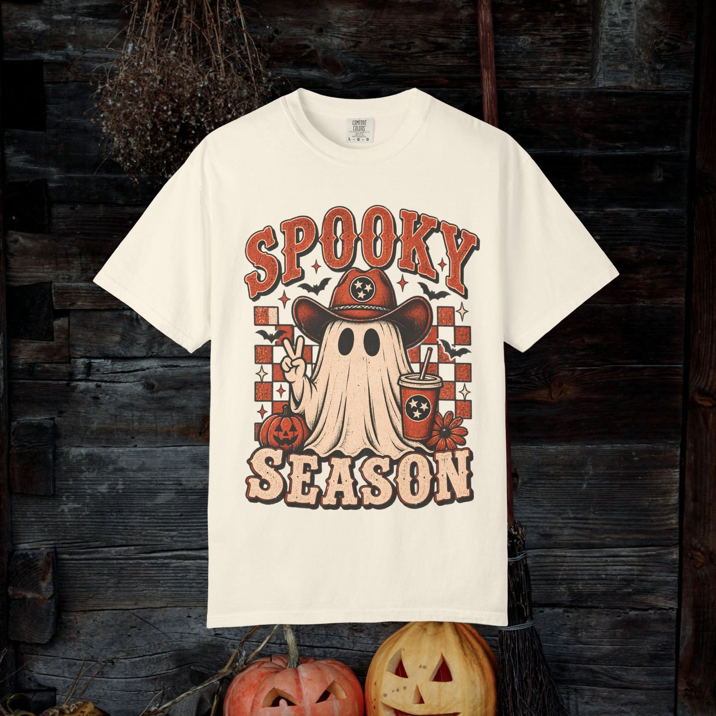 Spooky Season Ghost Tee — Halloween Graphic T-Shirt