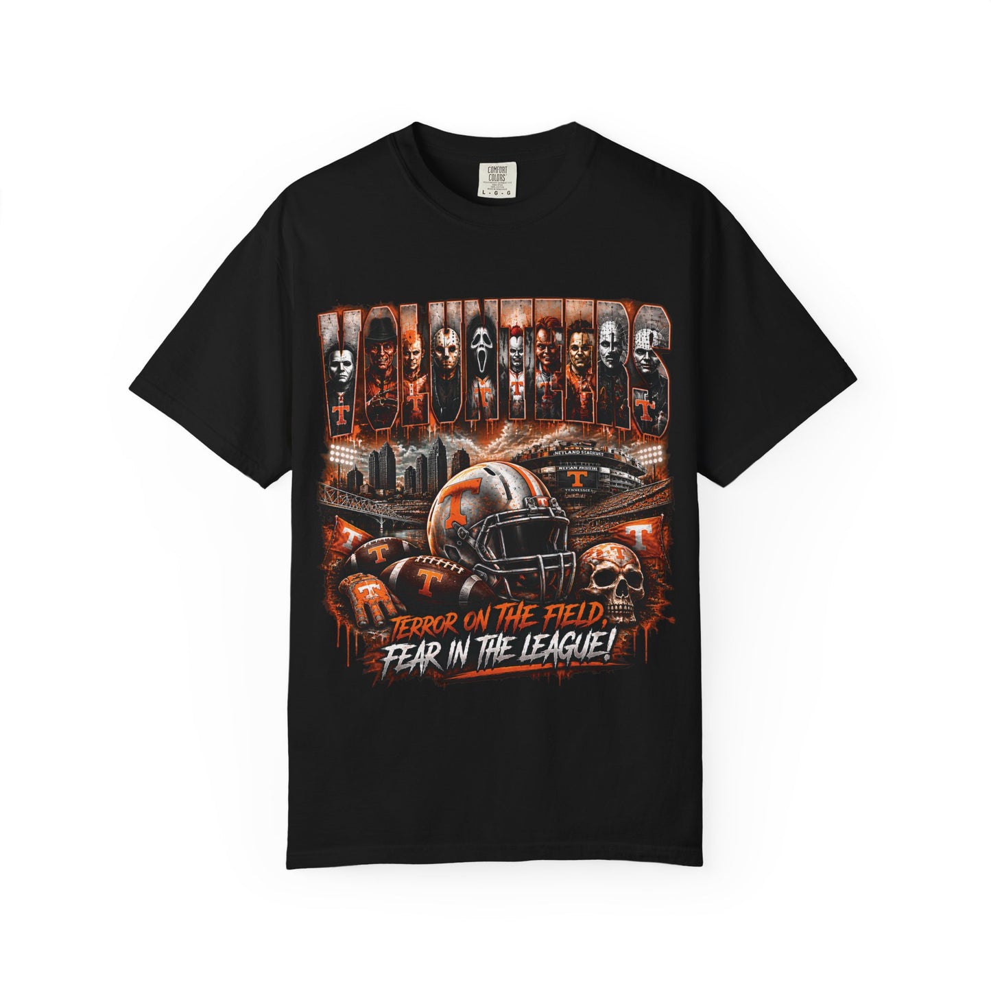 Halloween Football T-Shirt | Garment-Dyed Unisex Tee