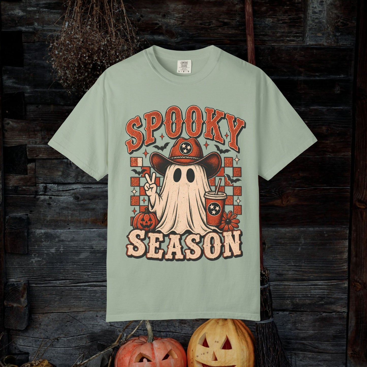 Spooky Season Ghost Tee — Halloween Graphic T-Shirt