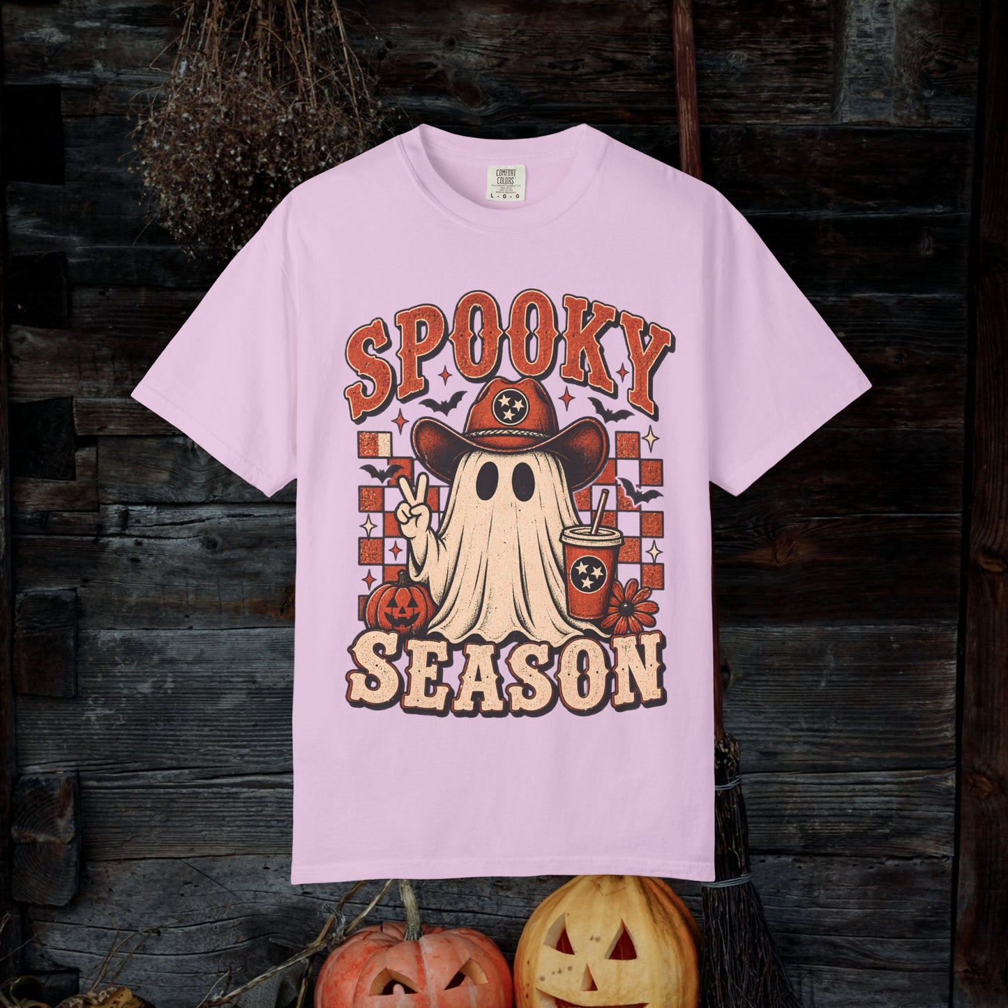 Spooky Season Ghost Tee — Halloween Graphic T-Shirt