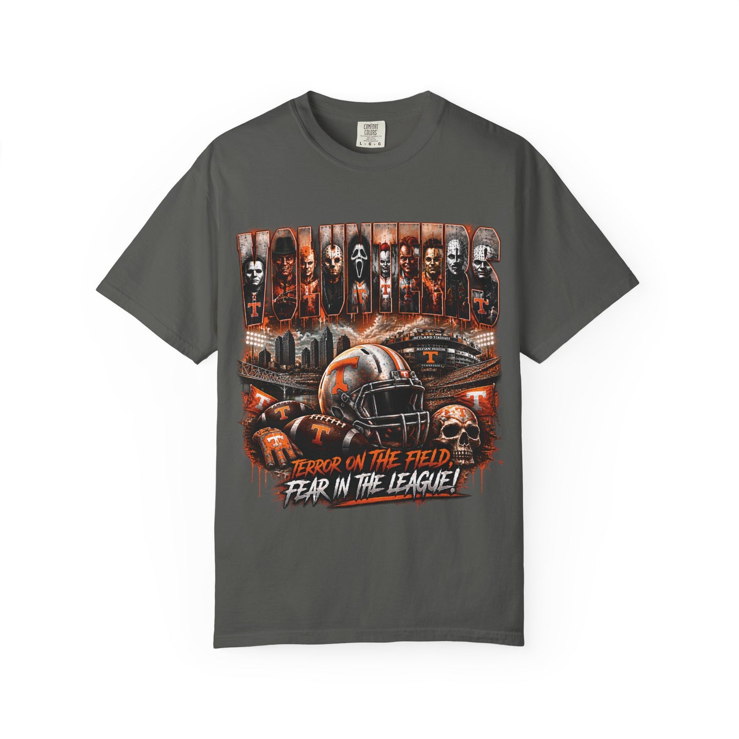 Halloween Football T-Shirt | Garment-Dyed Unisex Tee