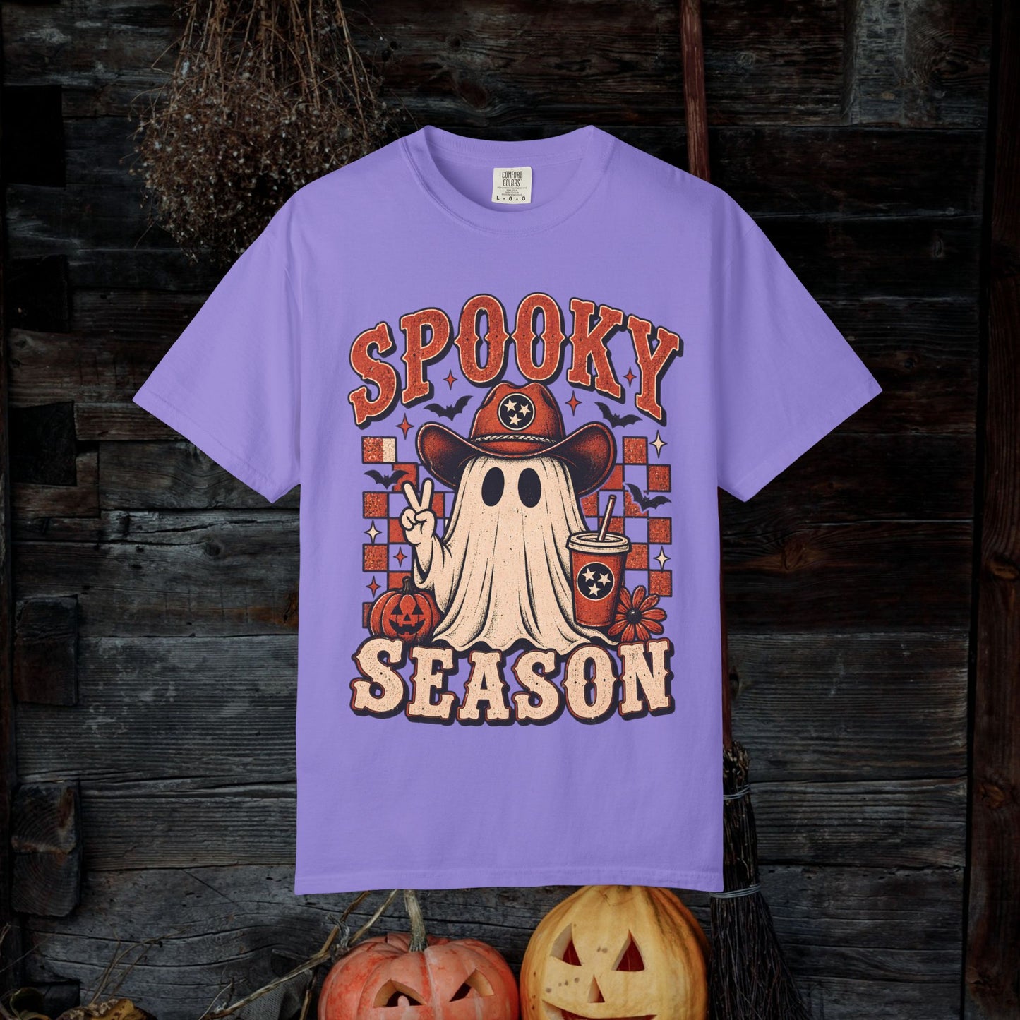 Spooky Season Ghost Tee — Halloween Graphic T-Shirt