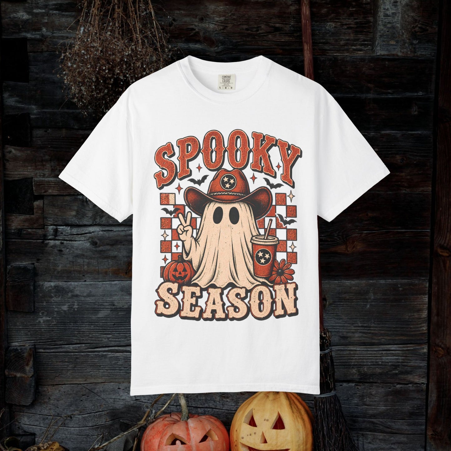 Spooky Season Ghost Tee — Halloween Graphic T-Shirt