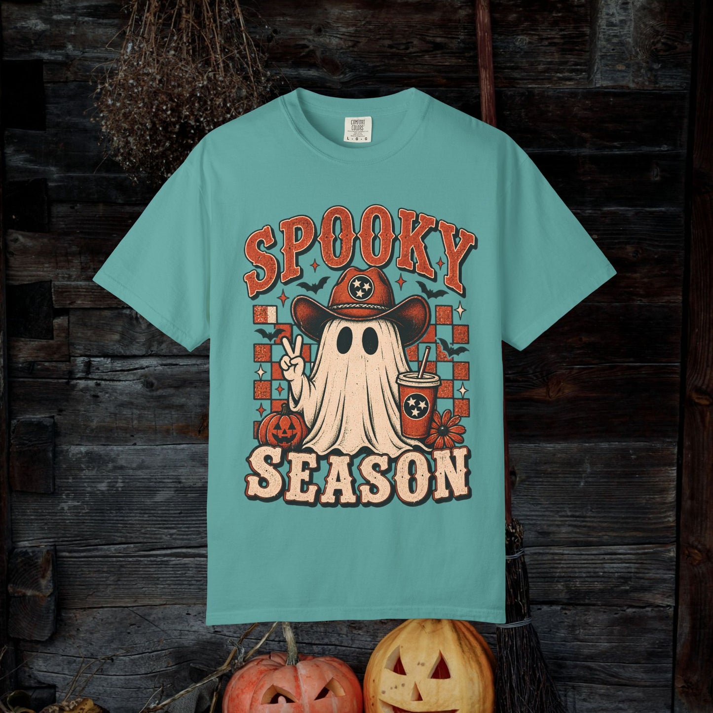 Spooky Season Ghost Tee — Halloween Graphic T-Shirt