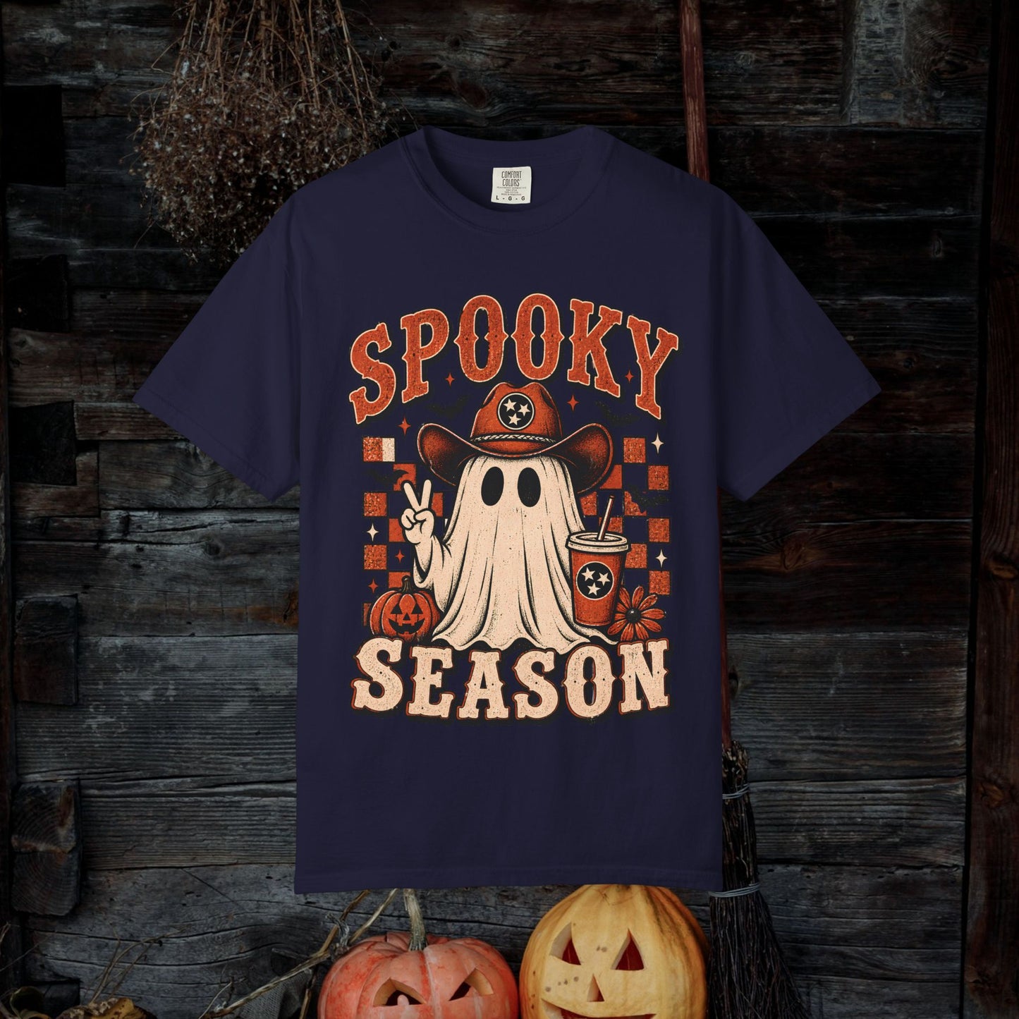 Spooky Season Ghost Tee — Halloween Graphic T-Shirt