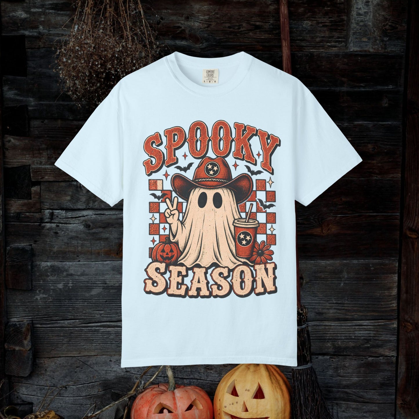 Spooky Season Ghost Tee — Halloween Graphic T-Shirt